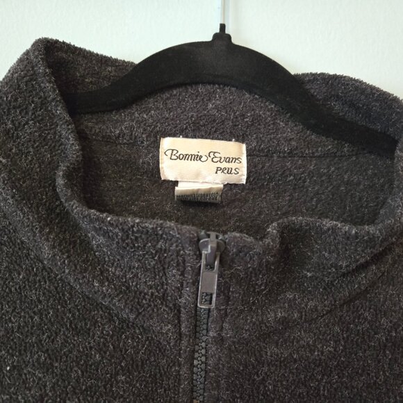 Bonnie Evans Plus 24 Quarter Zip Fleece Pullover | Soft Cozy Warm Long Sleeve To - Picture 6 of 6